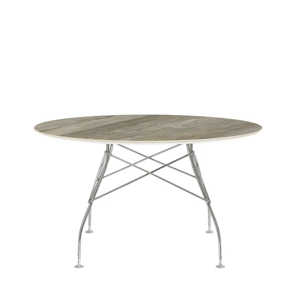 Kartell Glossy Marble Runder Tisch