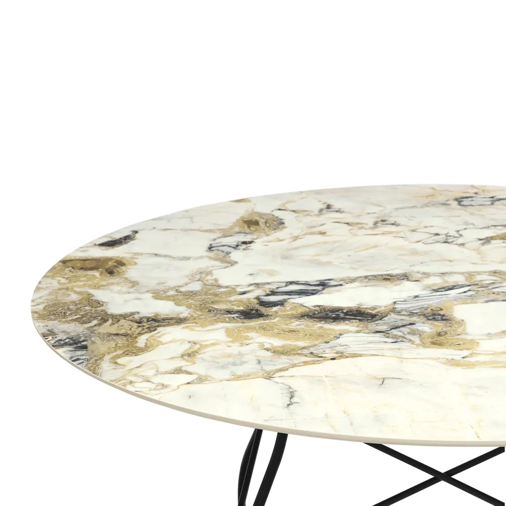 Kartell Glossy Marble Mesa redonda