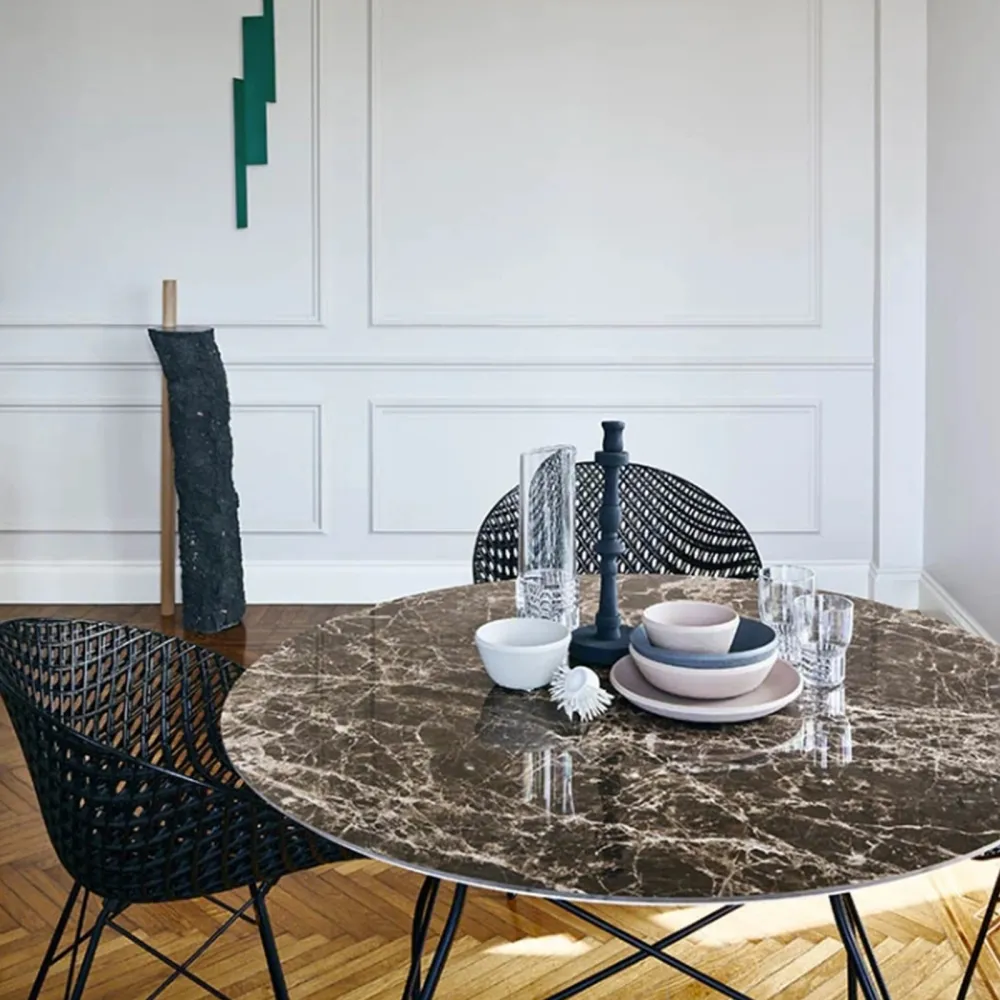 Kartell Glossy Marble Round table
