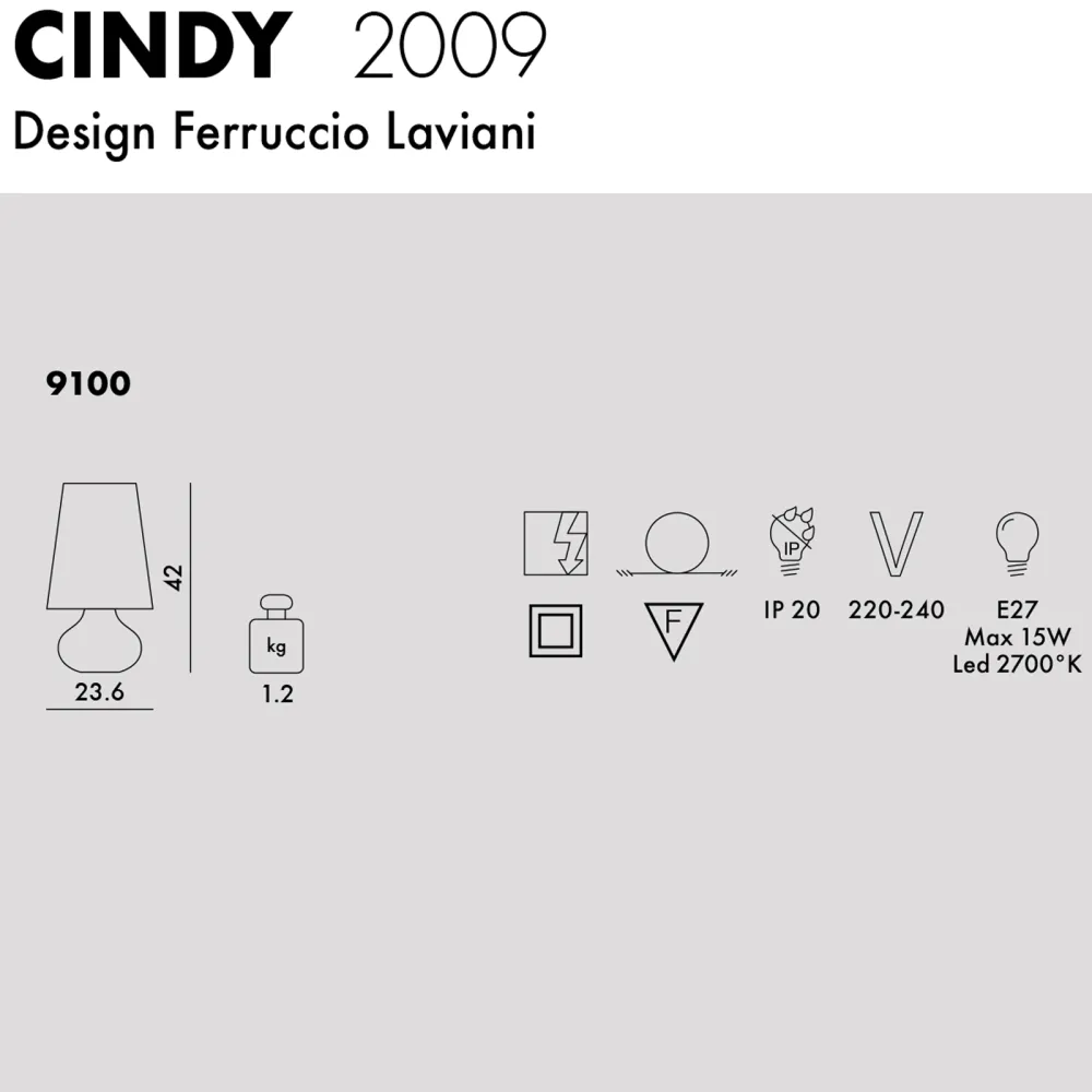 Kartell Cindy Lampe de table