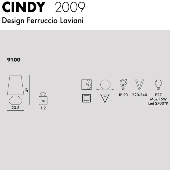 Kartell Cindy Lámpara de mesa