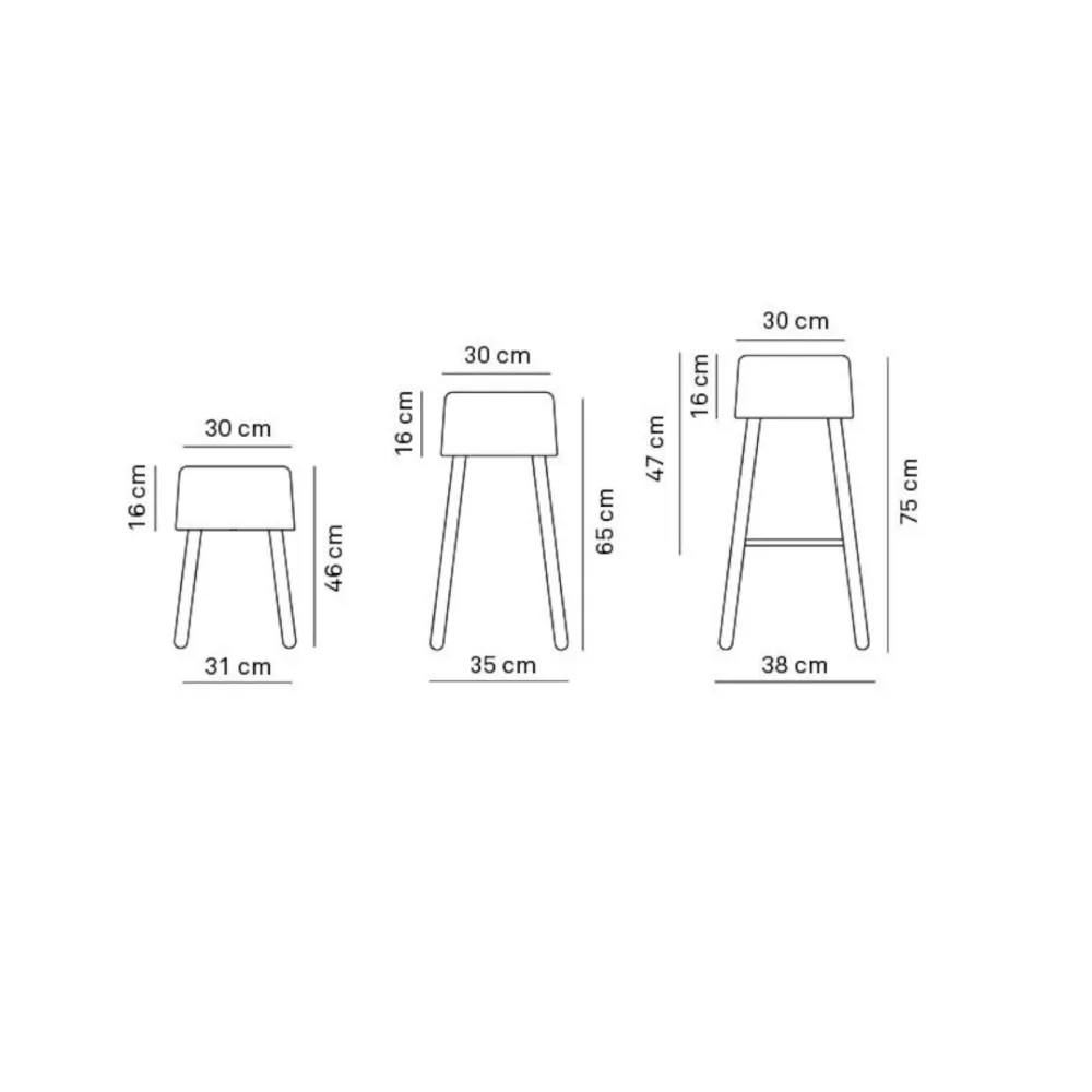 Tabouret Discipline Bombetta Cube