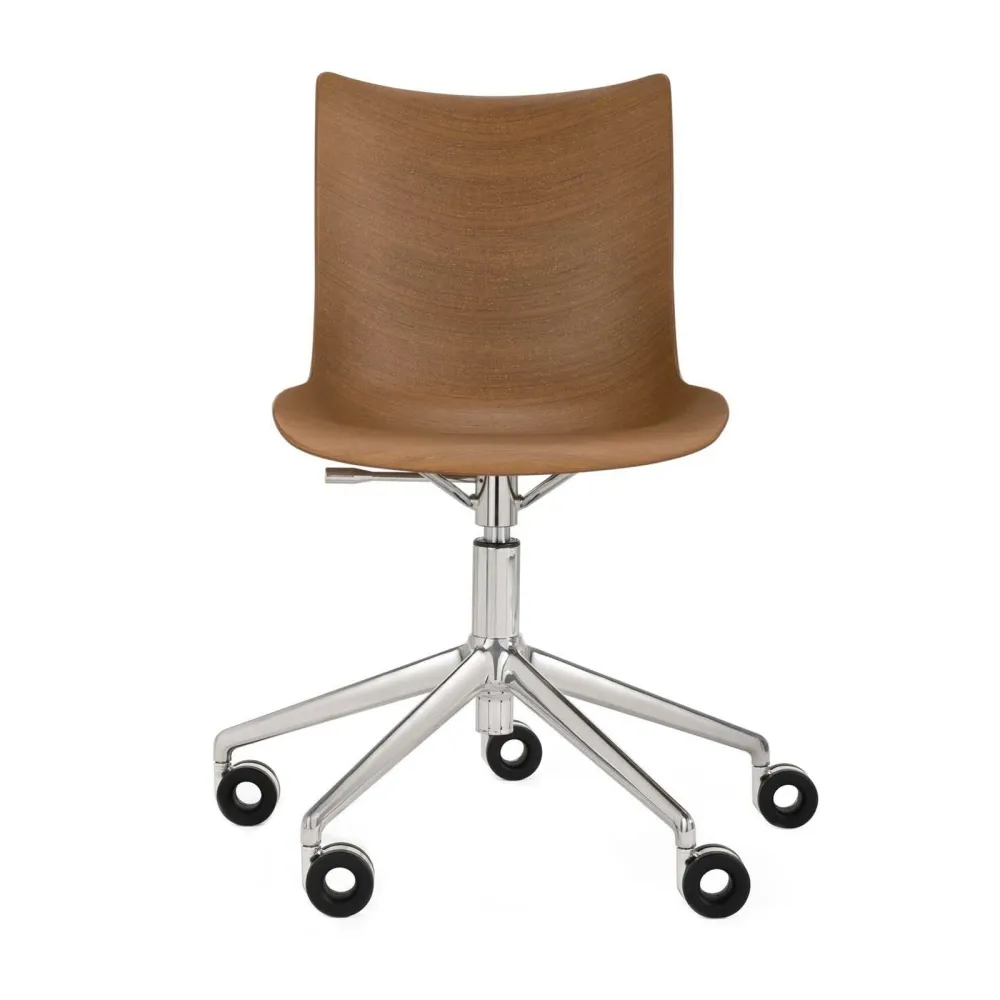 Kartell P/Wood Chair with wheels