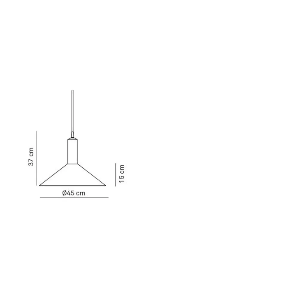 Suspension lamp Discipline Korlux Cone