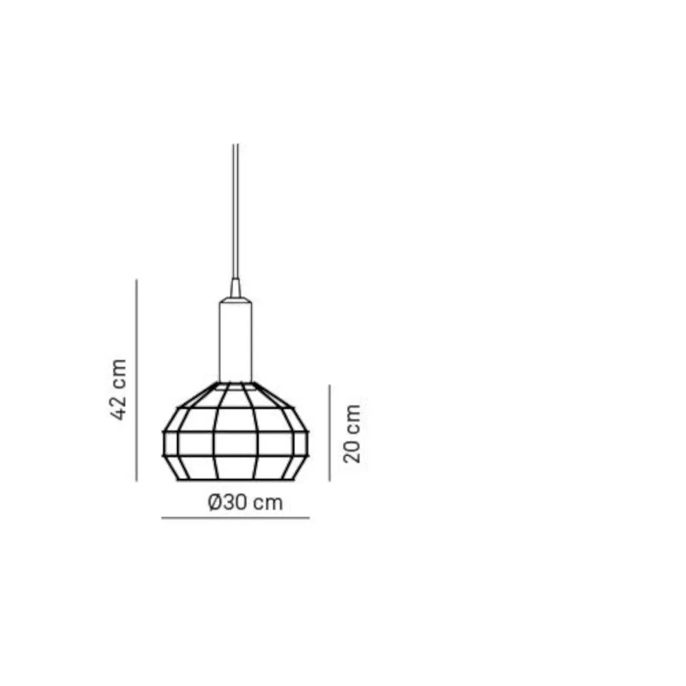 Suspension lamp Discipline Korlux Cage