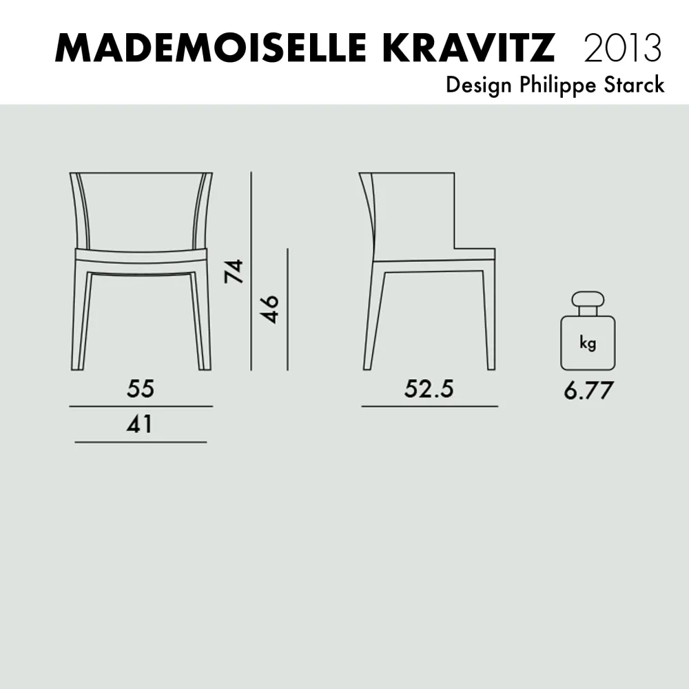 Kartell Mademoiselle Kravitz Sessel