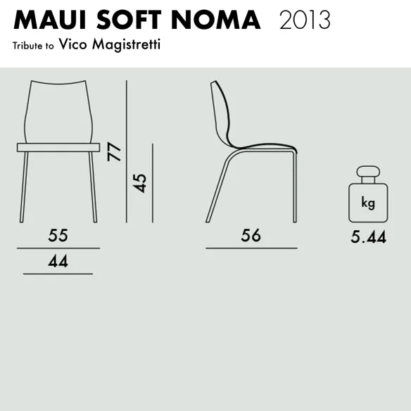 Kartell Maui Soft Sedia