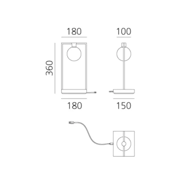 Table lamp Artemide Curiosity Sphere