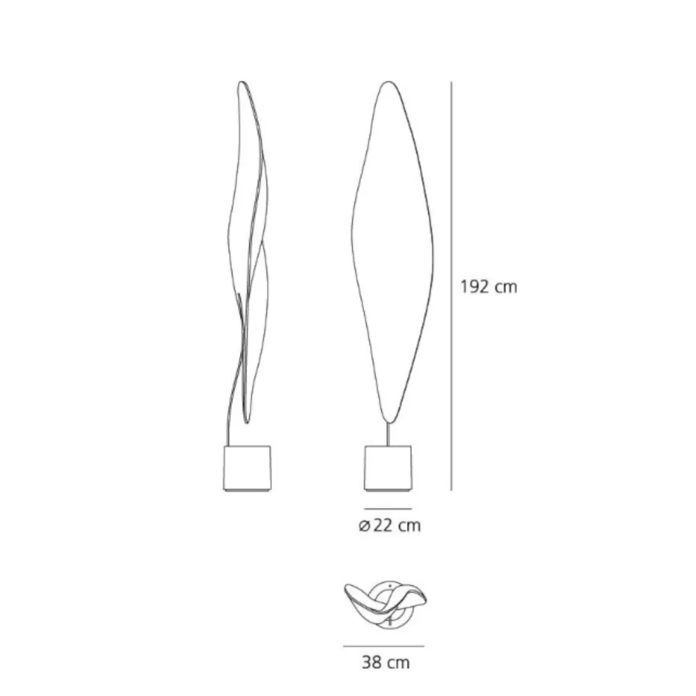 Lampe au sol Artemide Cosmic Leaf