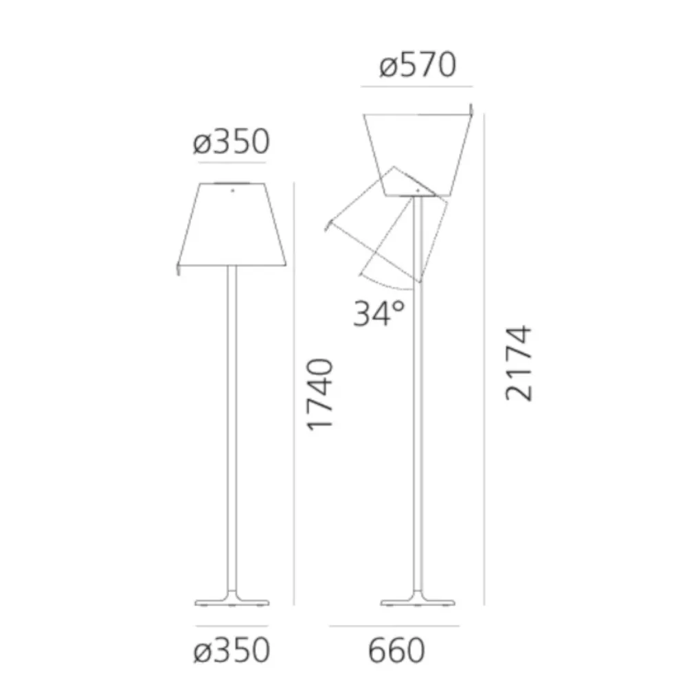 Ground lamp Artemide Melampo Mega