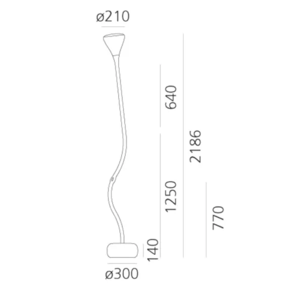 Ground lamp Artemide Pipe
