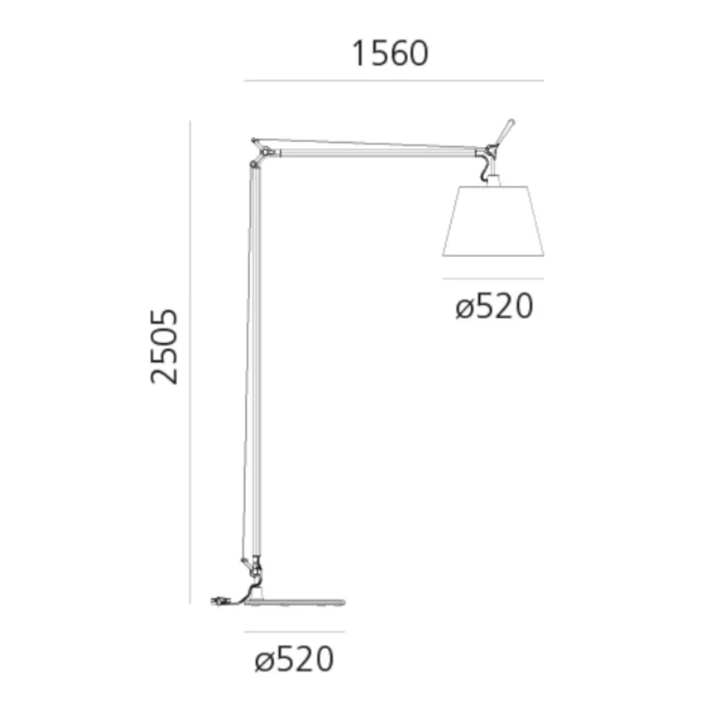 Bodenlampe Artemide Tolomeo Maxi