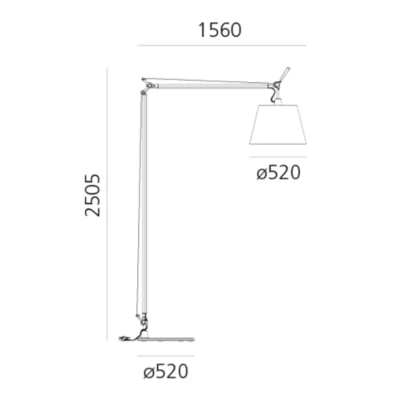 Bodenlampe Artemide Tolomeo Maxi