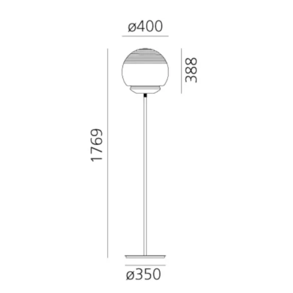 Ground lamp Artemide Vitruvio
