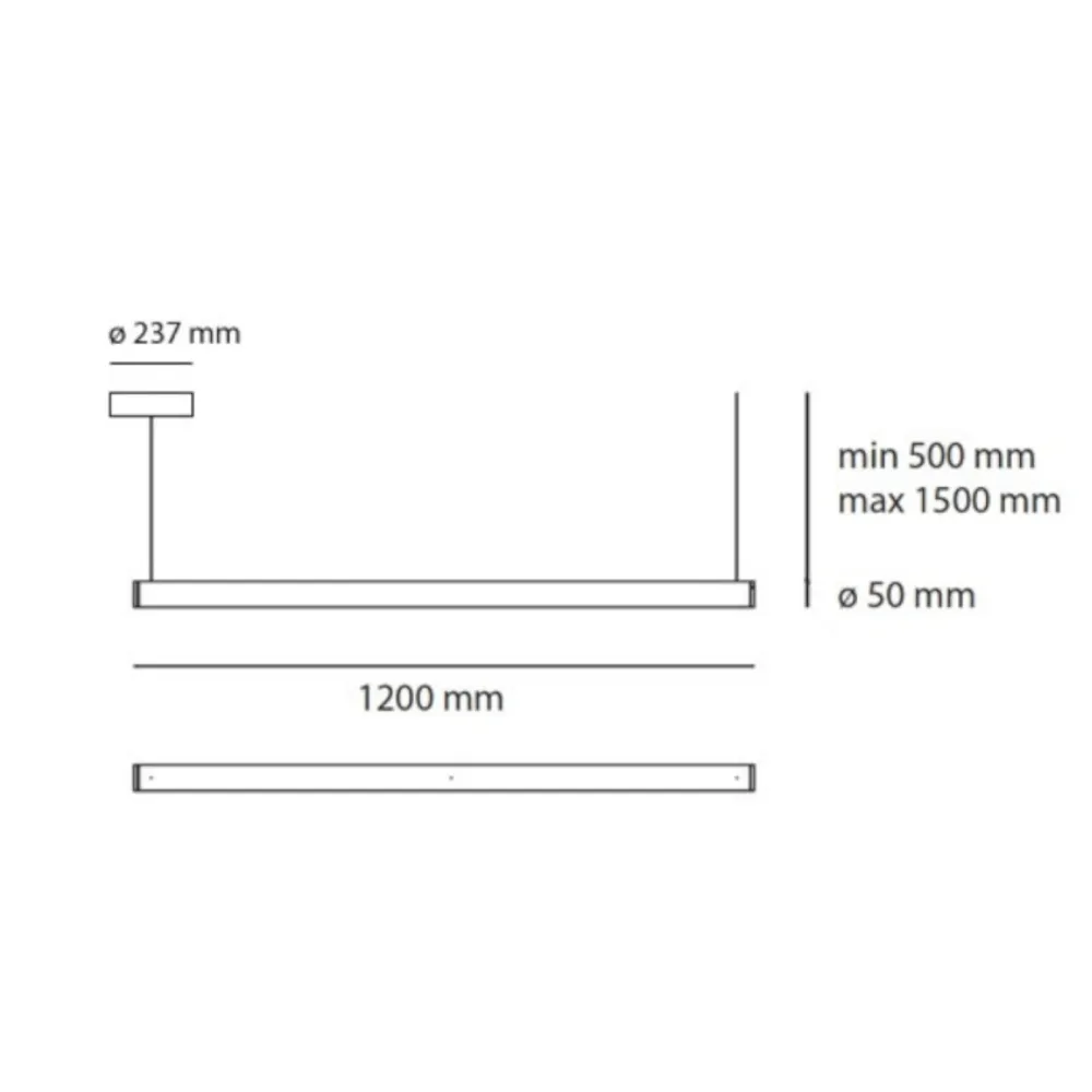 Bodenlampe Artemide Alphabet of Light Linear 120