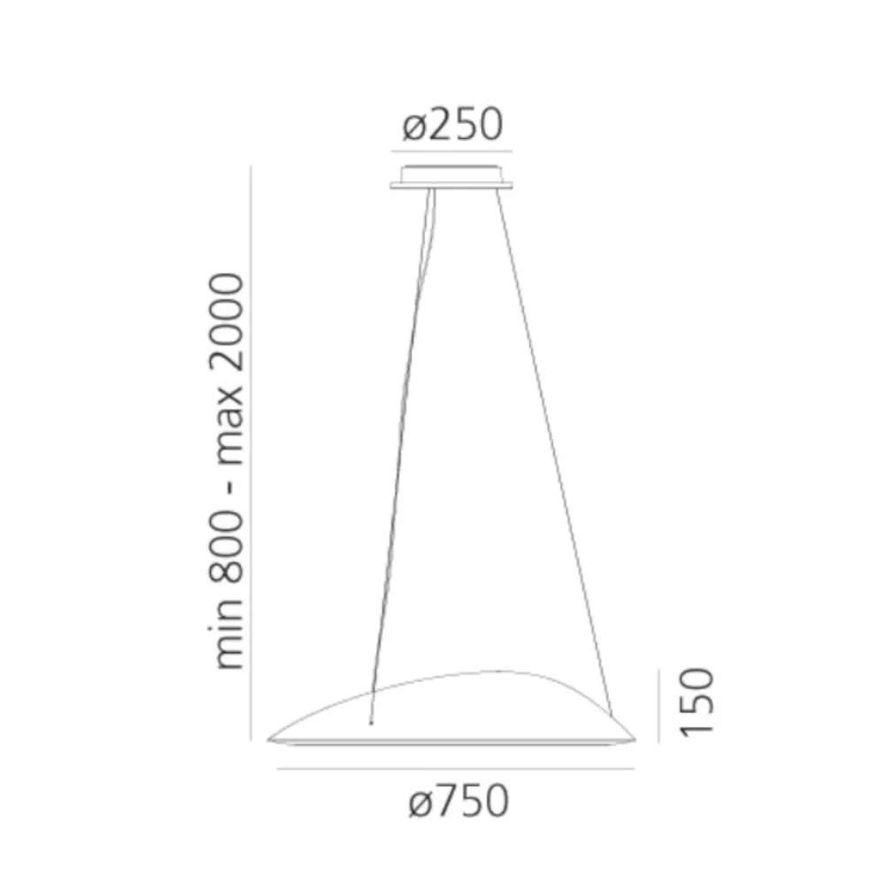 Lampe à suspension Artemide Ameluna