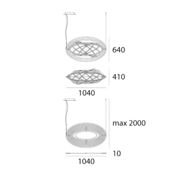 Lampada a sospensione Artemide Copernico