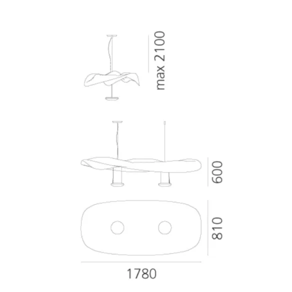 Suspension lamp Artemide Cosmic Angel