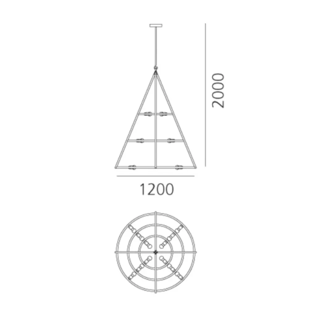 Lampada a sospensione Artemide El Poris