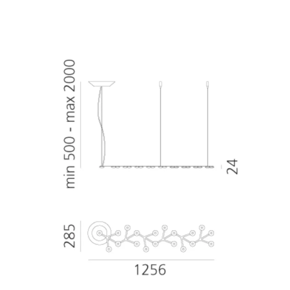 Lámpara de suspensión Artemide Led Net Line