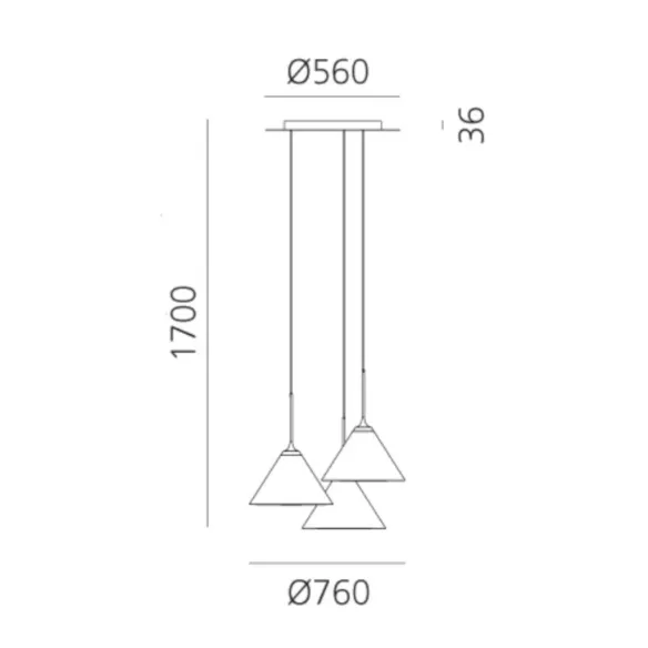 Pendelleuchte Artemide Look at me Cluster