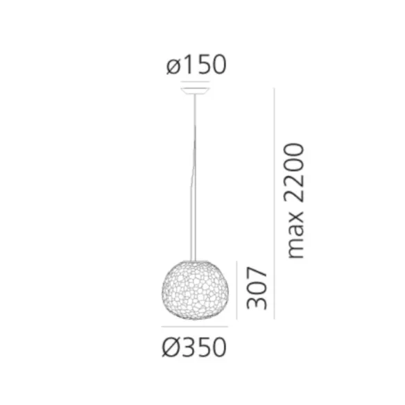 Pendelleuchte Artemide Meteorite