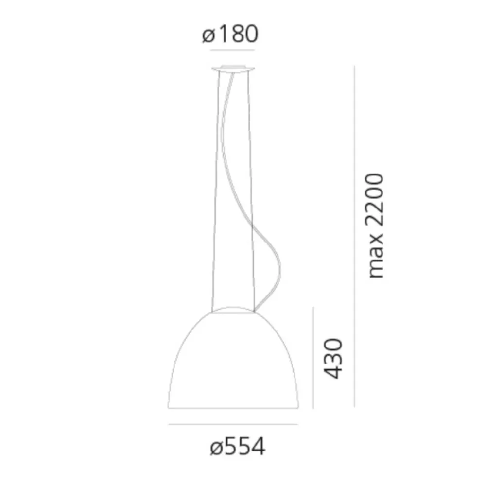 Lampe à suspension Artemide Nur