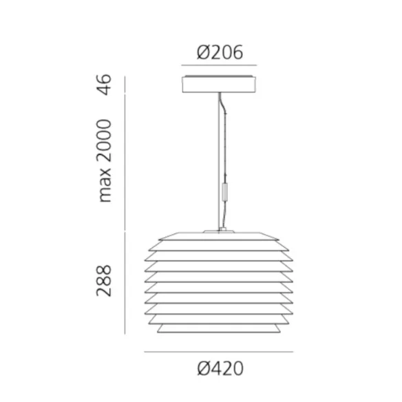 Pendelleuchte Artemide Slicing