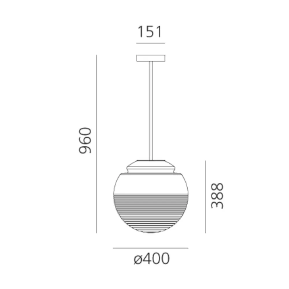 Suspension lamp Artemide Vitruvio