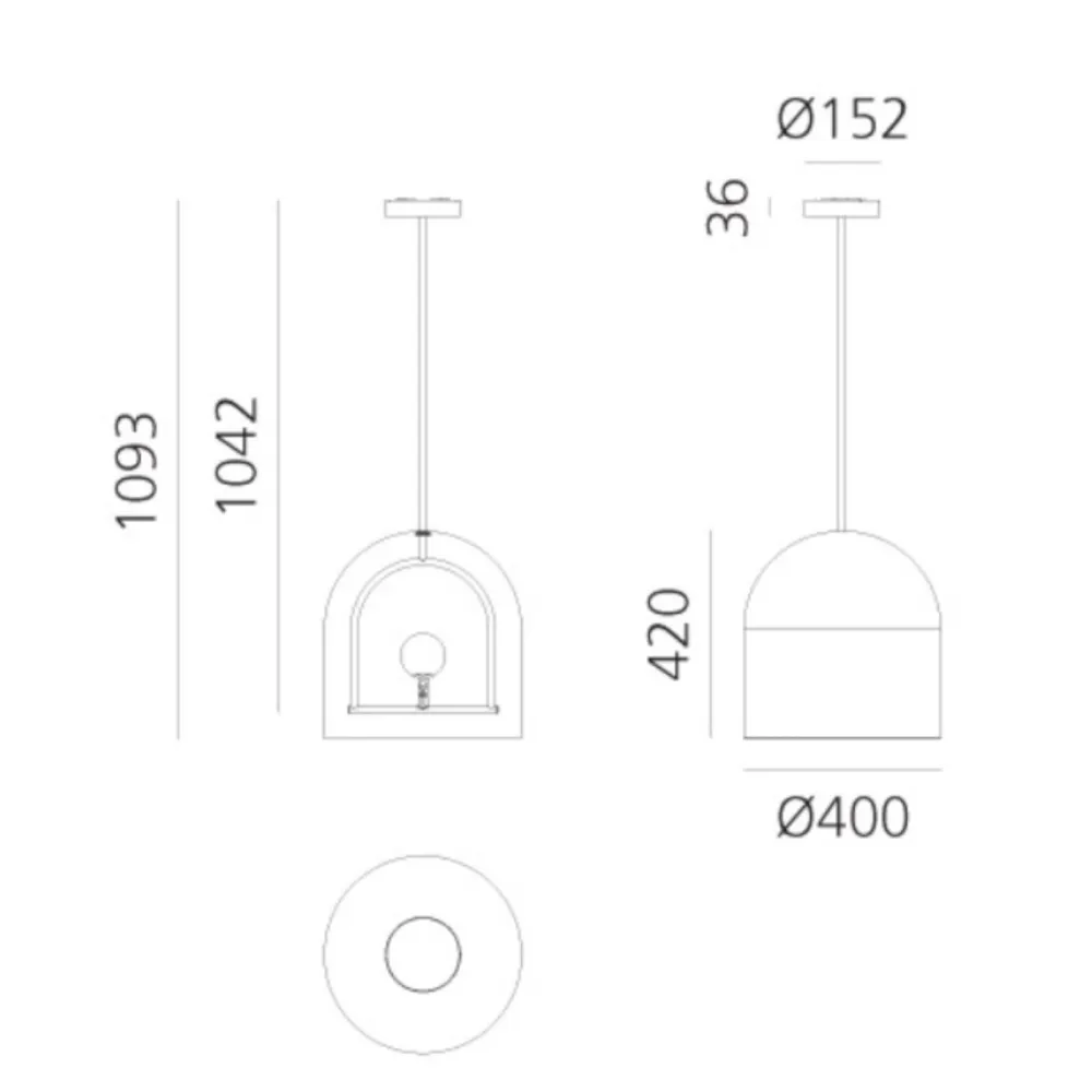 Lampada a sospensione Artemide Yanzi