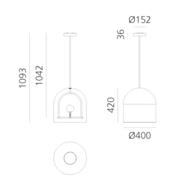 Lampe à suspension Artemide Yanzi