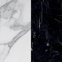 Marble - Bianco Statuario and Nero Marquinia