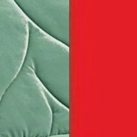 Red texture - forest green fabric