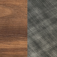 Canaletto walnut and brushed gray