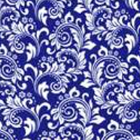 Printed fabric - 900 / 94 blue flowers