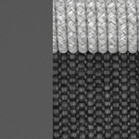 Graphite aluminum - light gray rope - dark gray C95 fabric