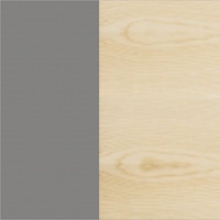 Powder gray lacquered - Ash frame