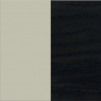 Silk gray lacquered - Black ash frame